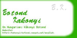 botond kakonyi business card