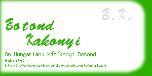 botond kakonyi business card